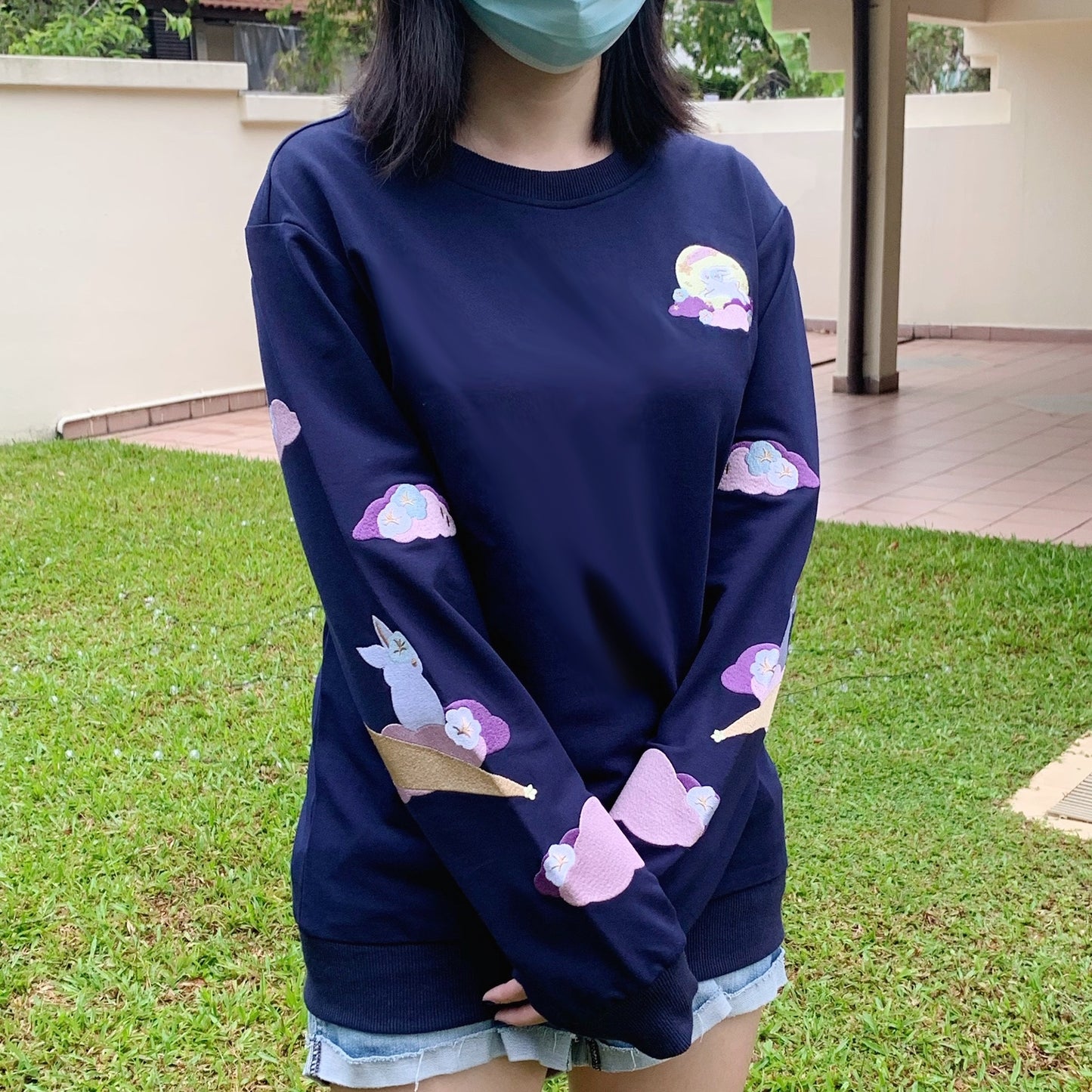 Moonflower Bunnies Sweater