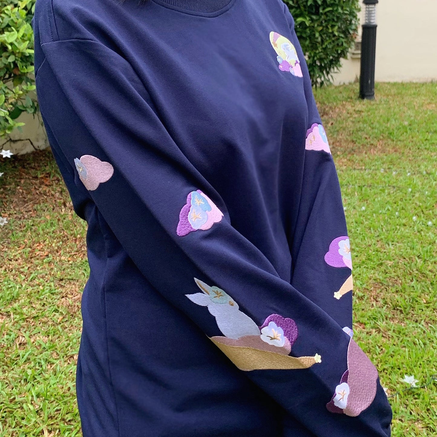 Moonflower Bunnies Sweater